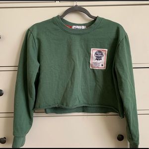 Pabst Blue Ribbon Cut-off Crewneck size XTRA SMALL